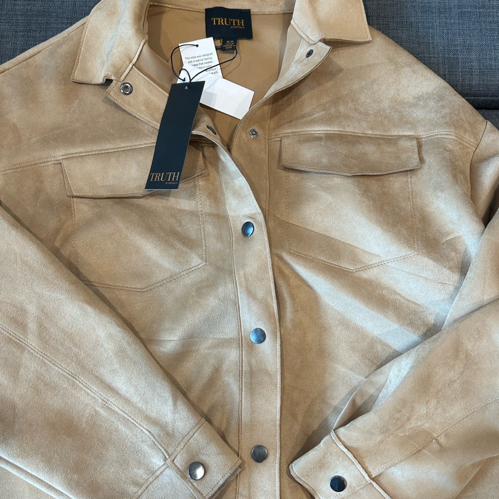 Shacket. Camel Color. New with Tags.